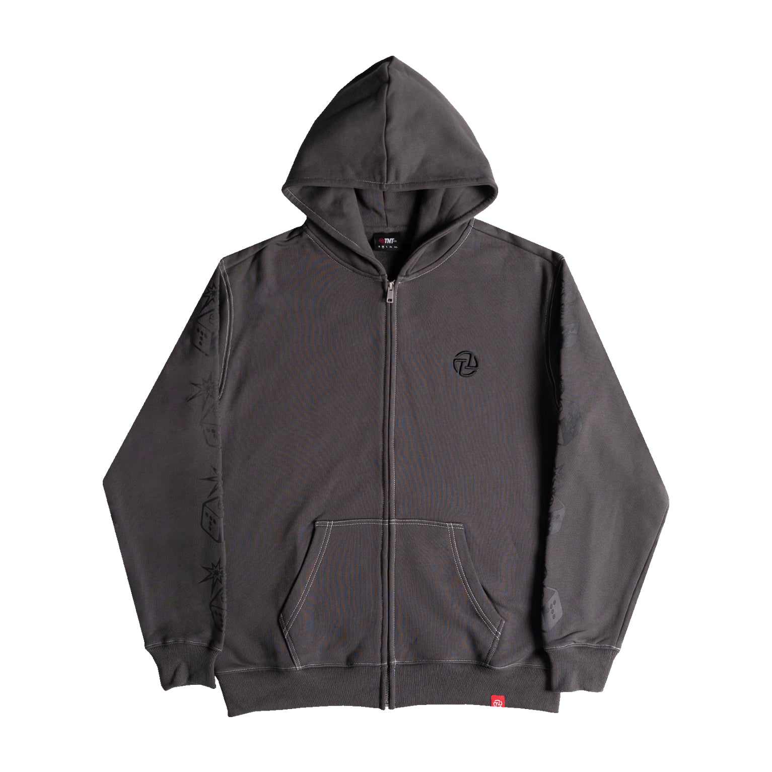 TNTCO Zipped Contrast Hoodie – Double 7 Official