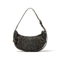 Matin Kim Washed Denim Mini Hobo Bag (Black)