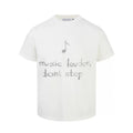 Made Extreme "Music Louder Don't Stop" Washed T-Shirt (White)