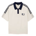 Iconslab Contrast Stripe Printed Casual Polo