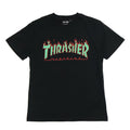 Thrasher Green & Red Flame Logo T-Shirt