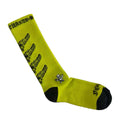 Chrome Hearts Contrast Stripe Unisex Long Socks (Lime)