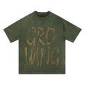 Growing Suede Logo Printed T-Shirt