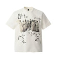 Black Energy Abstract Figure Oversized T-Shirt