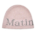 Matin Kim Signature Logo Knitted Beanie (Pink)