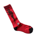 Chrome Hearts Contrast Stripe Unisex Long Socks (Graphic Red)