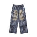 Inflation Paint Washed Straight Jeans