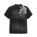 Rebel Graffiti Dots Graphic Washed T-Shirt