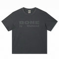 Boneless Unbent Slogan Printed T-Shirt (Charcoal)