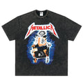 Nirvana Metallica Electric Chair Washed T-Shirt