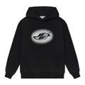 Harsh and Cruel Gradient Ink Jet Logo Printed Hoodie