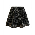 Double Muse Floral High-Waist Cake Skirt