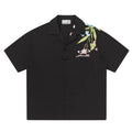Harsh and Cruel "Han" Embroidered Floral Cuban Shirt (Preorder)