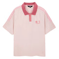 Iconslab Contrast Stripe Printed Casual Polo