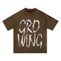 Growing Suede Logo Printed T-Shirt