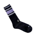 Chrome Hearts Contrast Stripe Unisex Long Socks (Black Purple)