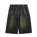 Inflation Washed Straight Denim Jorts