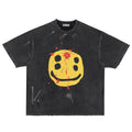 Faded Smile Retro Grow Logo Washed T-Shirt
