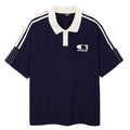 Iconslab Contrast Stripe Printed Casual Polo