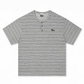 Boneless Dachshund Henley Stripe T-Shirt
