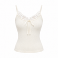 Double Muse Padded Lace Ribbed Tank