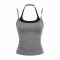 Double Muse Retro Halter Tank Top