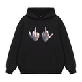 ICONSLAB Flip The Bird Printed Hoodie (Preorder)