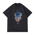 Thermal Skull Oversized Washed Tee (Preorder)