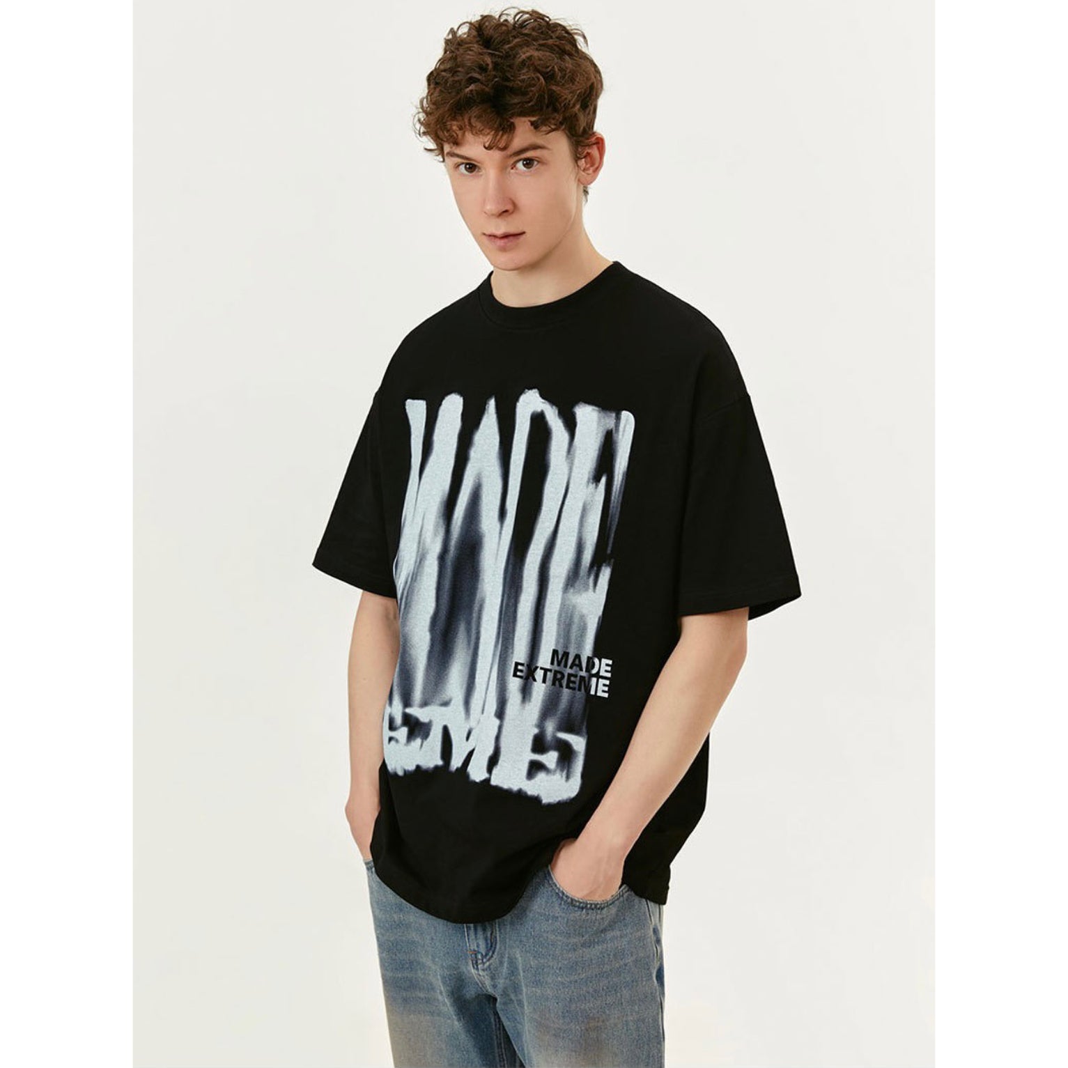 SpikyHead Embroidery Oversized T-Shirt – Double 7 Official