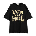 Vancarhell Embroidery Oversized Washed T-Shirt
