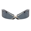 Futuristic Rimless Cyberpunk Sunglasses