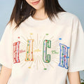 Harsh and Cruel Rainbow Star Embroidered T-Shirt (Preorder)