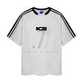ICONSLAB Retro Stripe Logo T-Shirt