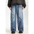 Inflation Wide-Fit Washed Distressed Jeans