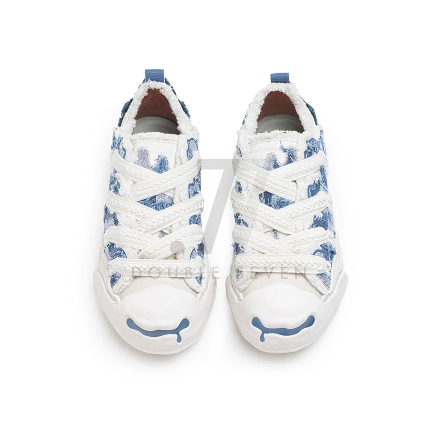 H52 Canvas Low Top Denim Blue Shoes (Preorder)