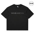 DOUBLE SEVEN Distressed Logo T-Shirt (Ash Black)