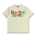 Double 7 Multi-Color Font Tee (Cream)