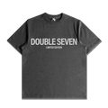 Double 7 Classic Font Tee (Charcoal)