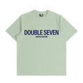 Double 7 Classic Font Tee (Light Green)