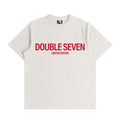 Double 7 Classic Font Tee (Oatmeal Grey)