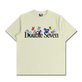 Double 7 Flower Font Tee (Cream)