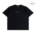 Double 7 Boxy Embroidery Logo Tee (Black)