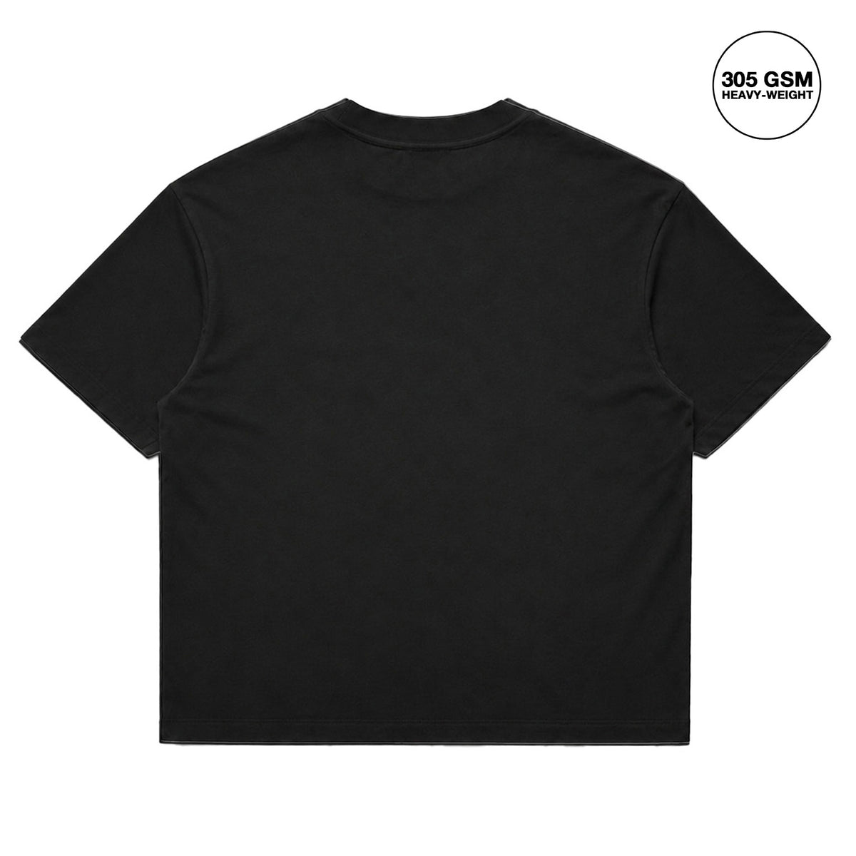 DOUBLE SEVEN Blurred Logo T-Shirt (Ash Black) - back