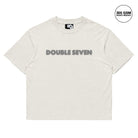 DOUBLE SEVEN Blurred Logo T-Shirt (Off White) - front