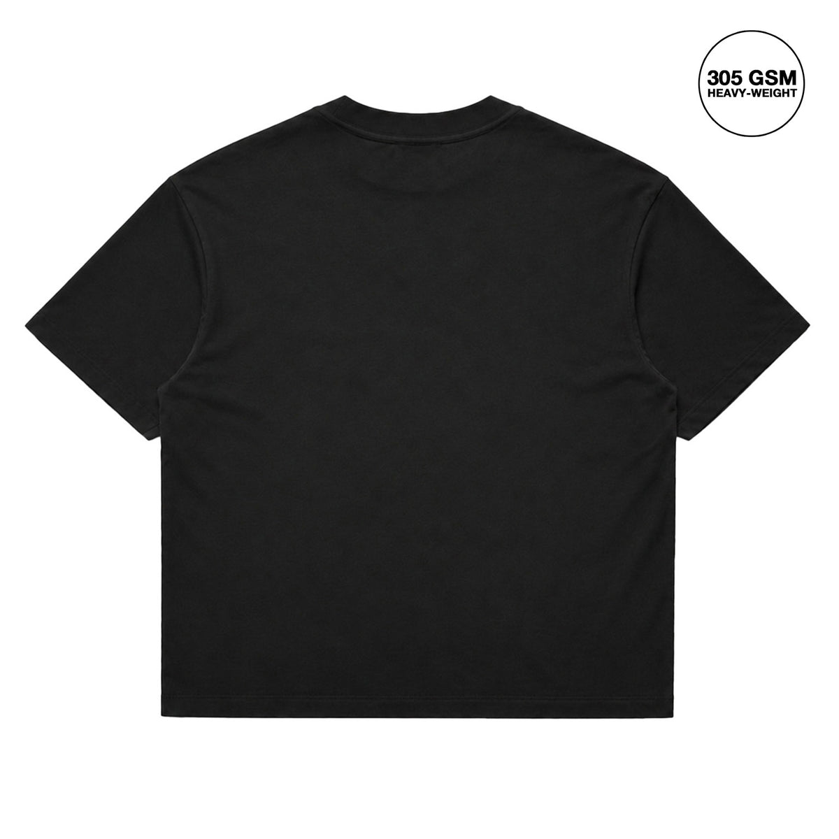 DOUBLE SEVEN Don't Ask Me T-Shirt (Ash Black/Cream) - back