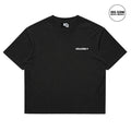 DOUBLE SEVEN Script Logo T-Shirt (Ash Black) - front