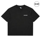 DOUBLE SEVEN Script Logo T-Shirt (Ash Black) - front
