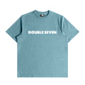 Double 7 Blurred Core Logo Tee (Dusty Blue)