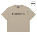 DOUBLE SEVEN Distressed Logo T-Shirt (Sand)