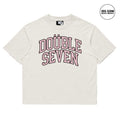 DOUBLE SEVEN Collegiate Logo T-Shirt (Off White)